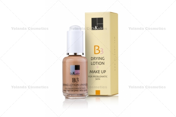 B3 Drying Lotion + Make-Up - 30 ml, ten acneic, acnee, antibacterian, camuflare cosuri, cicatrizant, fond de ten, Tratare acnee