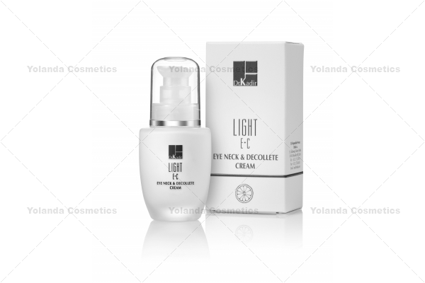 Crema  de ochi, gat  si decolteu cu vitaminele  E + C - Light E + C Eye neck and decollete cream - 30 ml