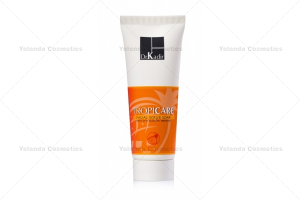 Sapun cu particule de exfoliere - TROPICARE Facial Scrub Soap - 75 ml, scrub facial, gel de curatare cu particule abrazive, cosmetica profesionala, Cosmetice hidratare