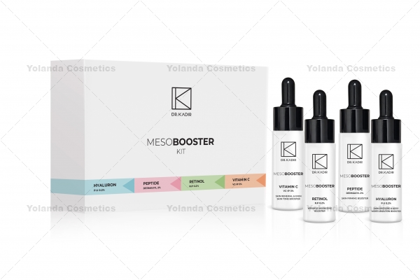 MESO BOOSTER KIT - CONTINE CELE 4 BOOSTERE: VITAMINA C, RETINOL, HYALURON, PEPTIDE, cosmetice anti-aging, meso boosters, microneedling, mezoterapie, Cosmetice anti-aging